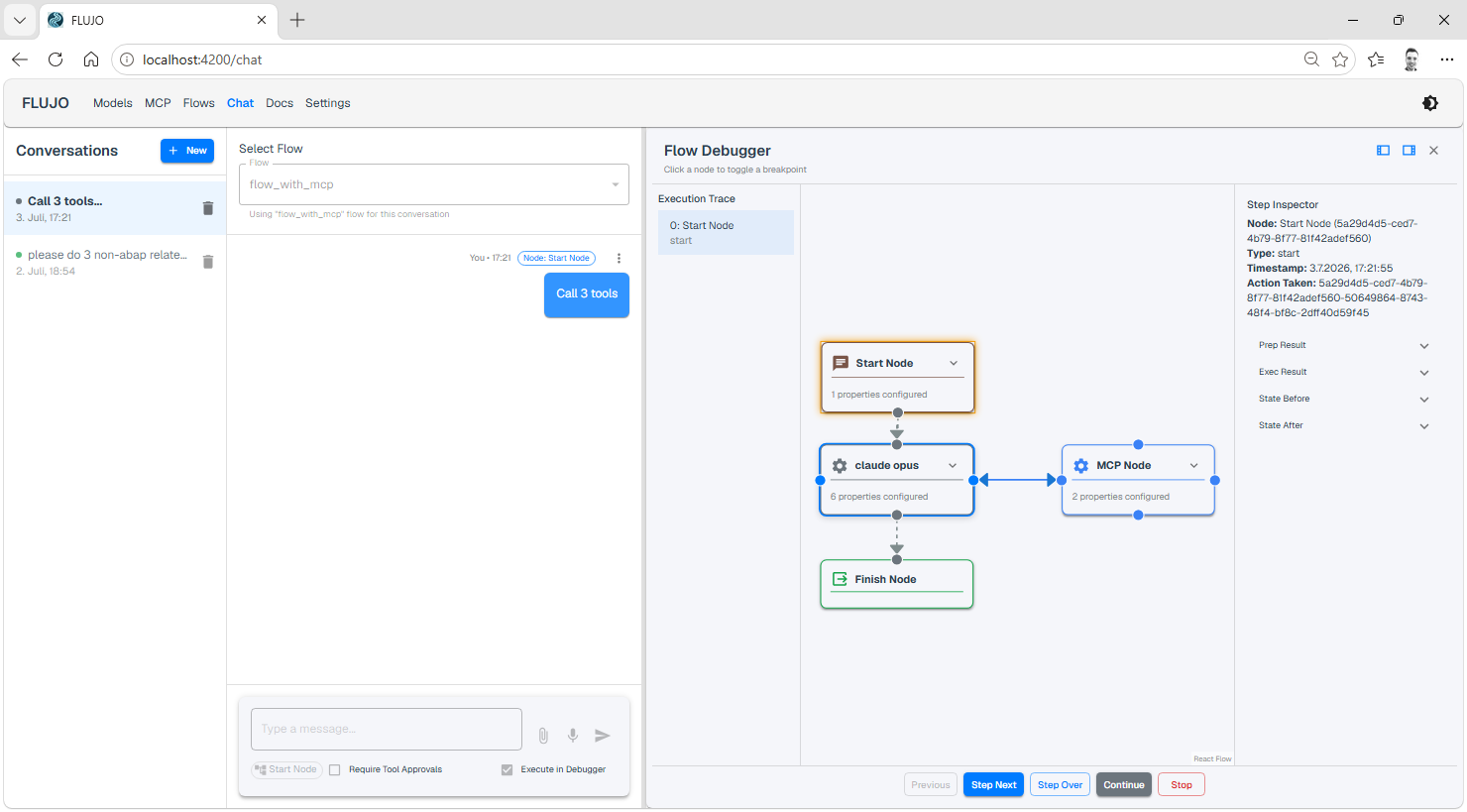 Visual debugger
