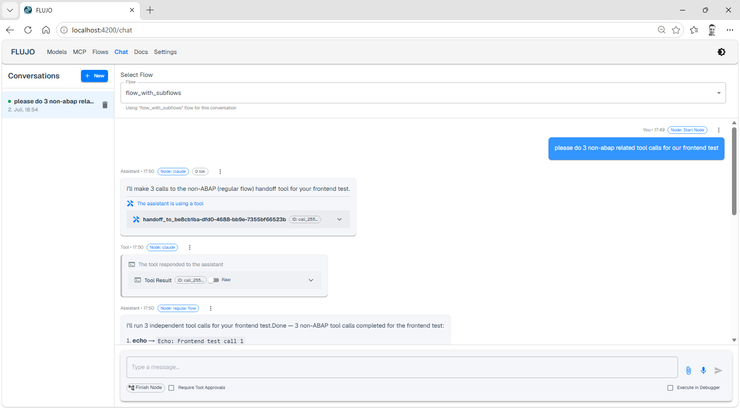 Chat interface